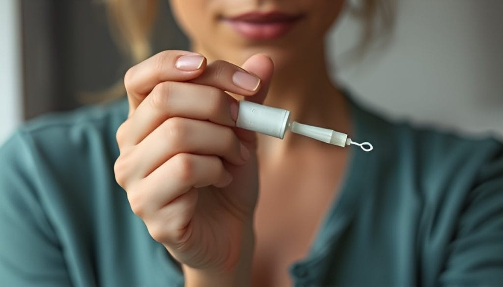 cum se introduce un tampon ob