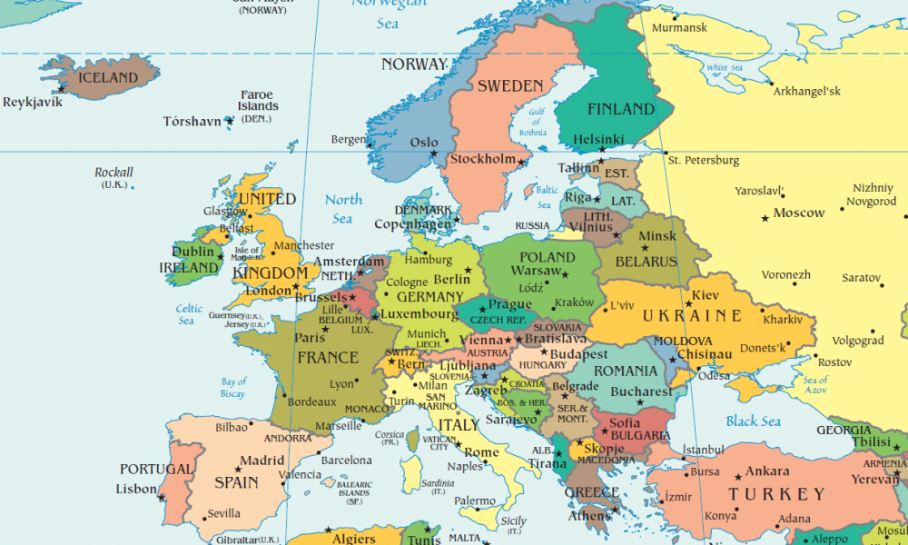 harta politica europa