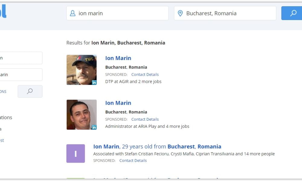 Cum poți afla adresa și informații despre o persoană? pipl cautare