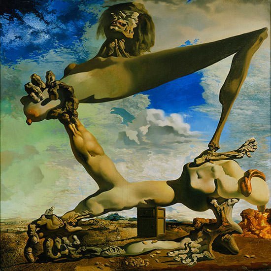 Salvador Dali - Construcţie moale cu fasole fiartă (Premoniţie a Războiului Civil ), 1936