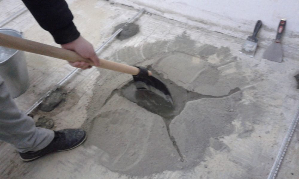 Grosimea pentru diferite plăci și suprafețe de beton prepara cimentul