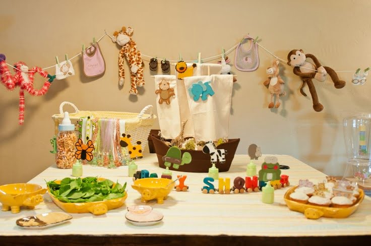 Idei originale pentru decorarea dusului de bebelus cu animale