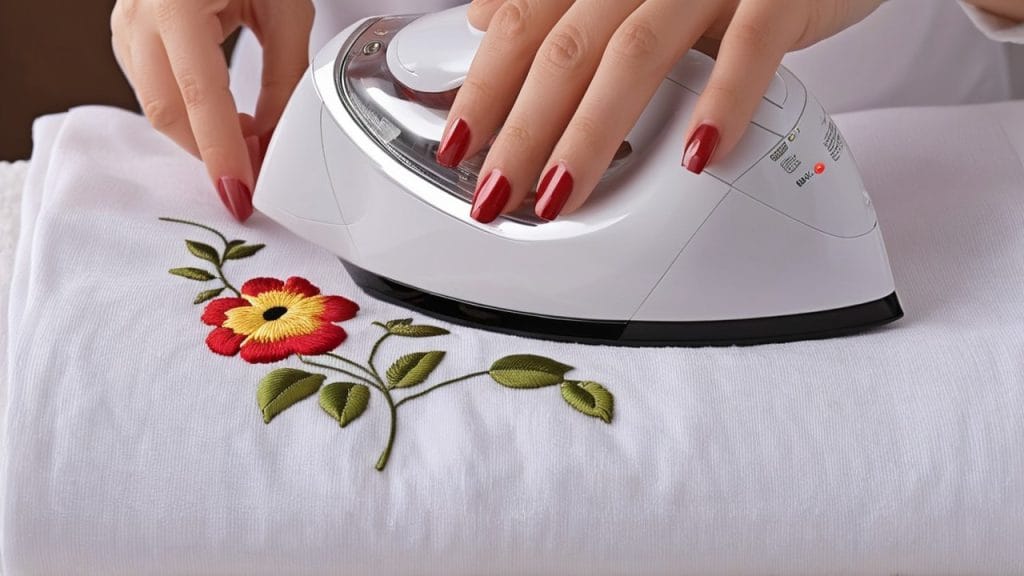 cum se calca hainele brodate