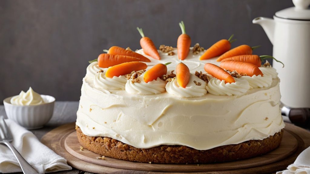 Răsfăț Dulce și Aromat: Rețeta Autentică de Tort de Morcovi cu Glazură Fină de Brânză