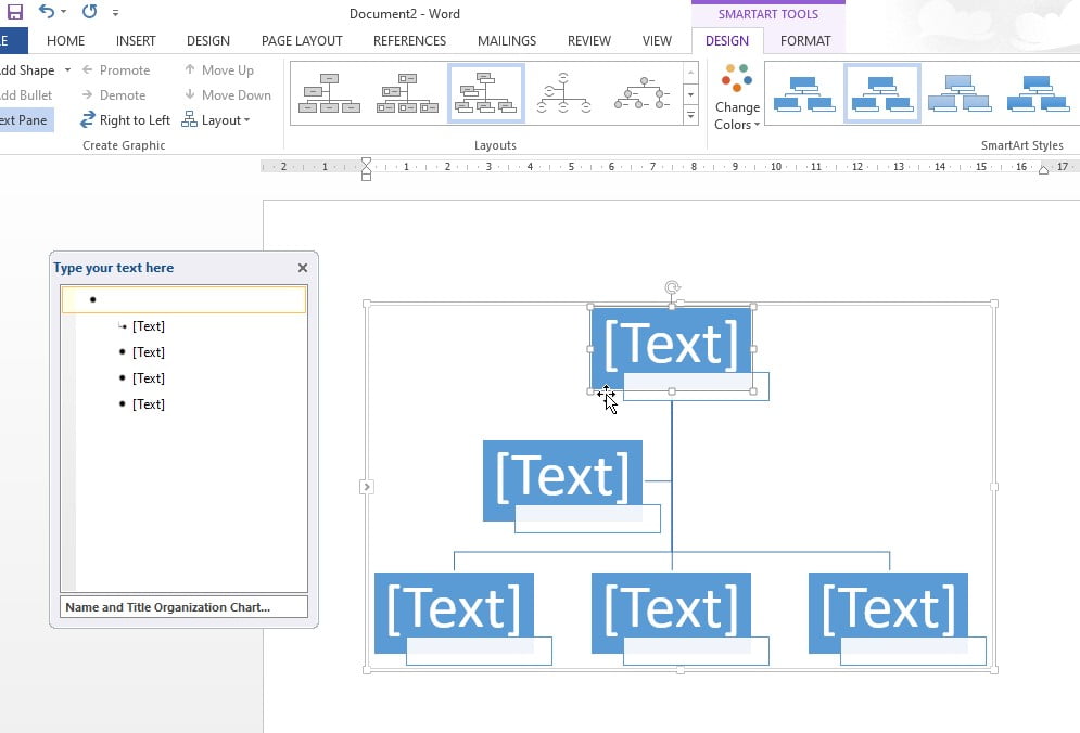 creare arbore genealogic in word