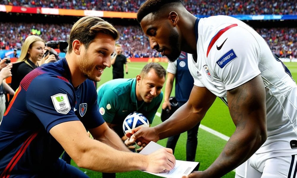 cum sa obtii autograful unui fotbalist