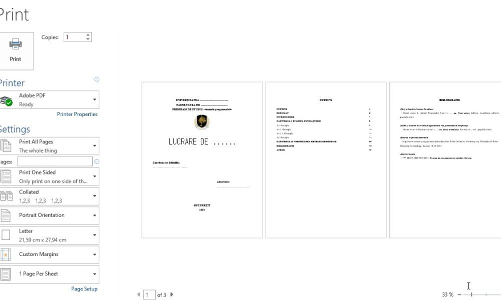 cum faci coperta lucrari de licenta, disertatie si doctorat