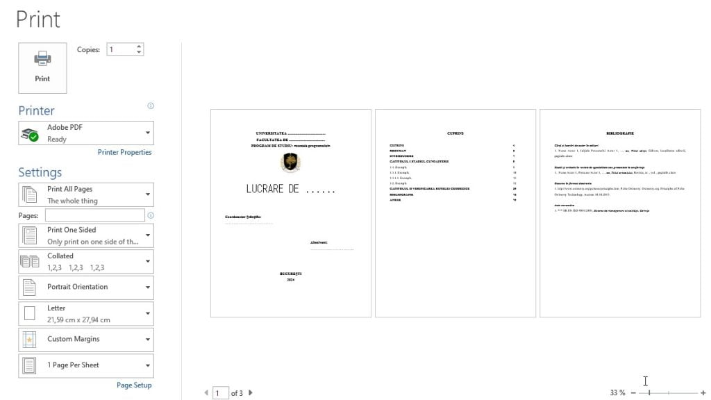 cum faci coperta lucrari de licenta, disertatie si doctorat