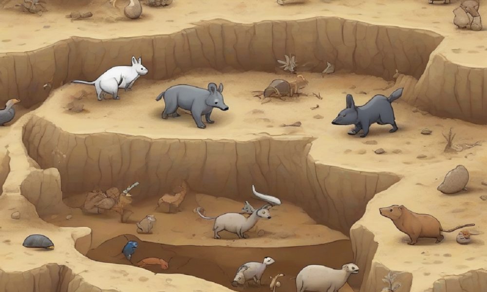 animal care merge pe sub pamant cu litera p