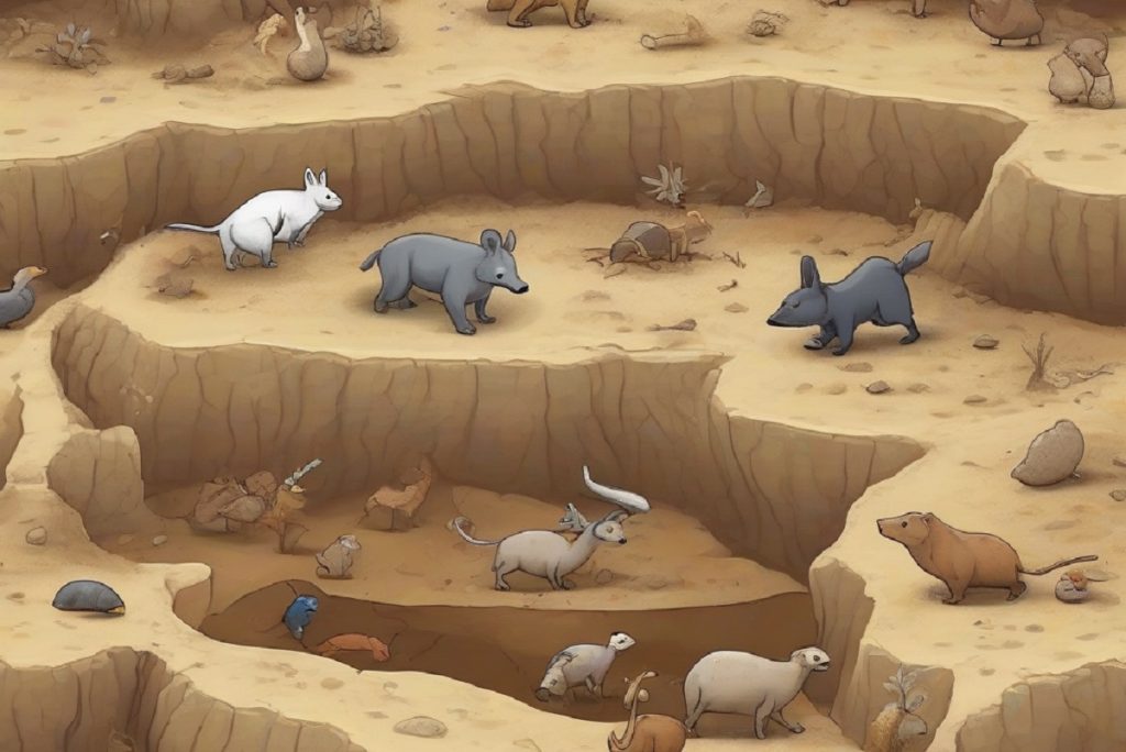 animal care merge pe sub pamant cu litera p